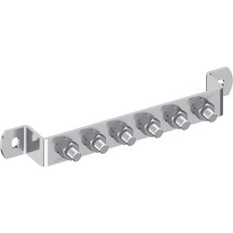 Erdungsschiene, V2A, abgewinkelt