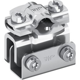 Cross-saddle clamp, V2A, Ø 8 mm