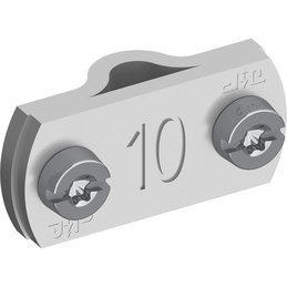 Number plate, Alu, Ø 8-10 mm