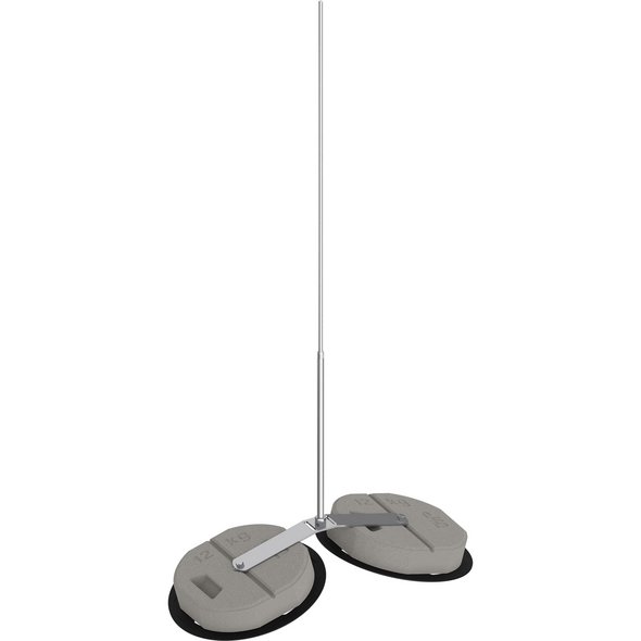 Fangstangenhalter V2A, für Firstbereich