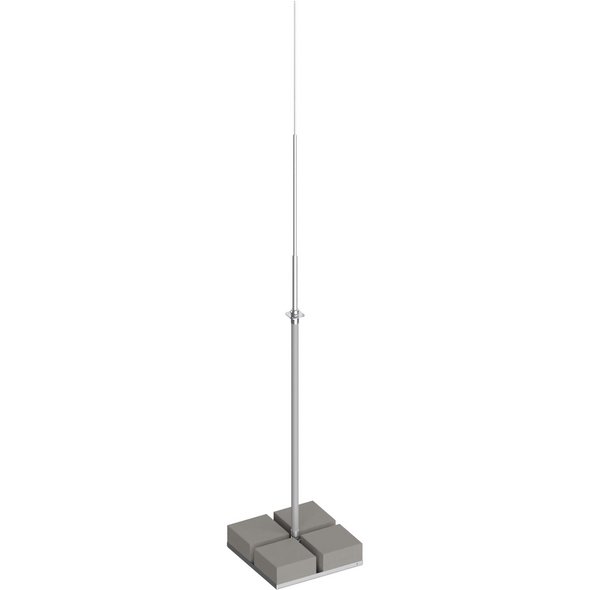 Air-termination pole-SET, free-standing