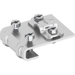 Saddle clamp, Alu, Ø 8-10 mm