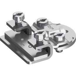 Saddle clamp, Alu-V2A, Ø 8-10 mm