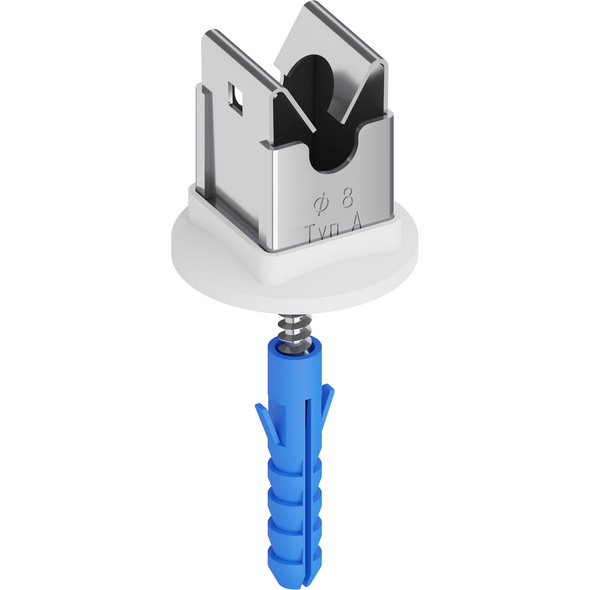 Niro-Clip-Schnapphalter V2A, Ø 8mm Typ A