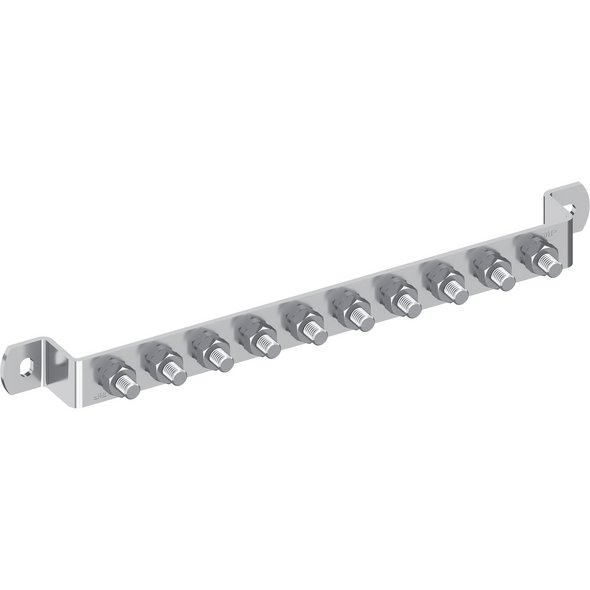 Erdungsschiene, V2A, abgewinkelt