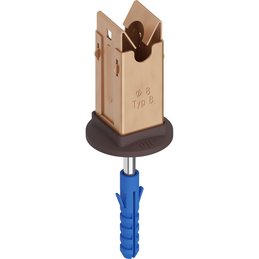 Niro-Clip-Schnapphalter Cu, Ø 8mm Typ B
