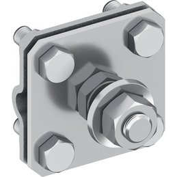 Kreuzklemme V2A-St/tZn, fl. 30 / Ø 8-10