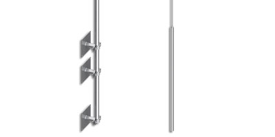 Bild zu Air-termination pole for wall mounting self-supported up to 12,0 m