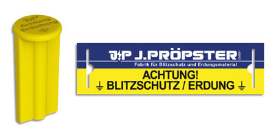 Bild zu Schutzkennzeichnung  für Anschlussfahnen